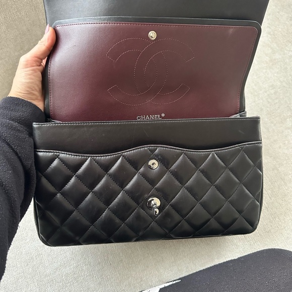 SOLD!!!! Chanel Jumbo Double Flap Lamb skin Quilted Bag - Picture 5 of 16